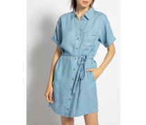 Hemdblusenkleid hellblau