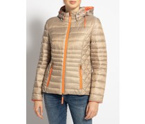 Steppjacke beige/koralle