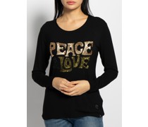 Langarm Longsleeve schwarz