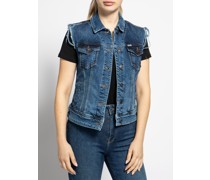 Jeansweste jeansblau