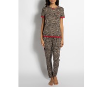 Pyjama braun/schwarz