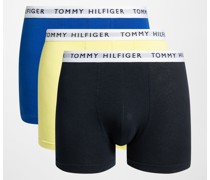 Boxershorts 3er Set blau/gelb/schwarz