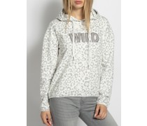 Hoodie weiß/grau