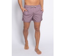 Badeshorts aubergine/weiß