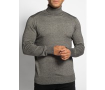 Rollkragenpullover grau meliert