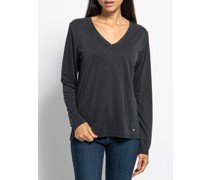 Langarm Longsleeve schwarz