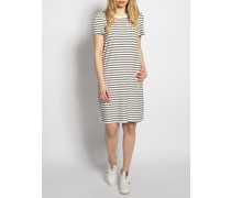 Jerseykleid weiß/nachtblau