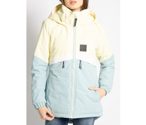 Jacke hellgelb/hellblau