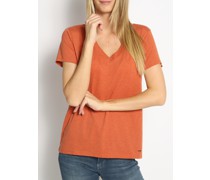 T-Shirt orange meliert