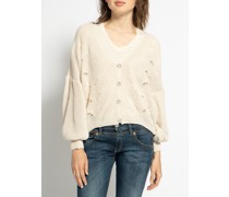 Strickjacke beige