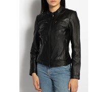 Lederjacke schwarz