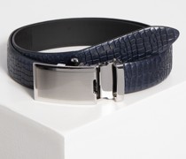 Ledergürtel navy