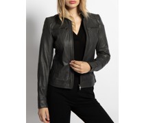 Lederjacke anthrazit