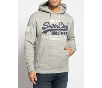 Hoodie grau meliert