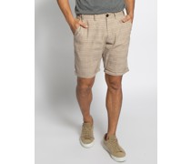 Shorts braun kariert