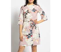 Kleid altrosa/offwhite/blau