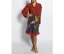 Kleid dunkelorange/multi