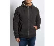 Sweatjacke anthrazit meliert