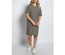 Jerseykleid grau/schwarz gestreift