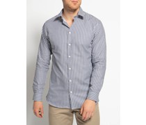 Hemd Slim Fit blau/weiß gestreift