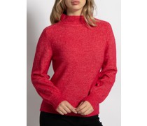 Pullover himbeer meliert