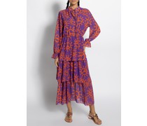 Kleid lila/orange