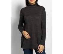 Rollkragenpullover anthrazit meliert