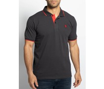 Kurzarm Poloshirt schwarz