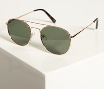 Sonnenbrille gold/grün