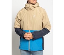 Jacke beige/navy/blau