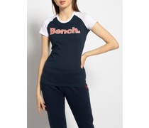 T-Shirt navy/weiß