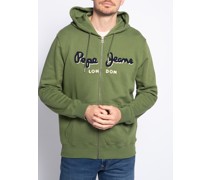 Sweatjacke oliv