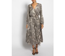 Kleid beige/schwarz