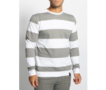Sweatshirt grau/weiß