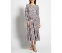 Jerseykleid flieder/schwarz