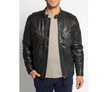 Lederjacke schwarz100