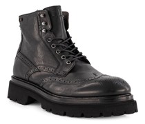 Schnürboots Schuhe Glattleder