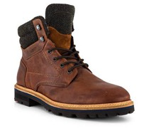 Schnürboots Schuhe Glattleder