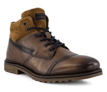 Schnürboots Schuhe Glattleder