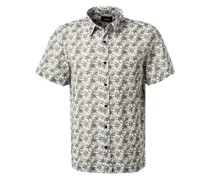 Kurzarmhemd Hemden Baumwolle-Leinen
