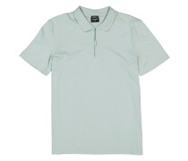 Zip-Polo Polo-Shirts Baumwoll-Jersey
