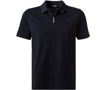 Zip-Polo Polo-Shirts Baumwoll-Piqué