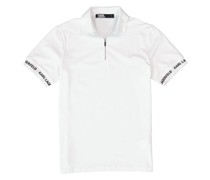 Zip-Polo Polo-Shirts Baumwoll-Jersey