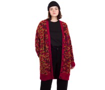 Leopard Knit Duster Strickpullover