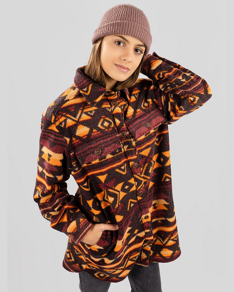 IrieDaily Damen Fluffle Over Shirt