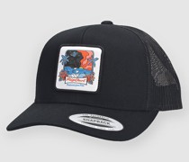 Custom Curve Trucker Cap blue