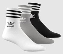 Mid Cut Crew Socks blk