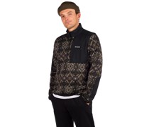 Weather Printed Half Zip Sweater black zip
