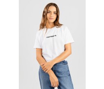 Cf Strip Wordmark Slim Crop T-Shirt