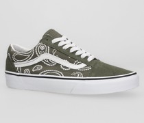 Peace Paisley Old Skool Sneakers true white